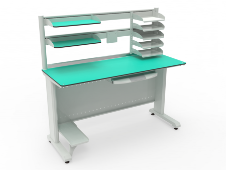 Лабораторные столы + Стол СЛ с 2мя полками и 5 лотками