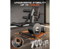 Тренажеры силовые нагружаемые дисками + Тренажер для сгибания-разгибания ног DFC D030