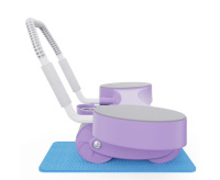 Ролики, упоры для отжиманий + Тренажёр для пресса AB Roller SND-P фиолетовый с ковриком 34 х 17 x 0.6 cм