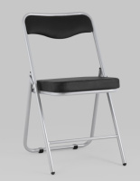 Складные стулья + Складной стул Джонни экокожа черный каркас металлик