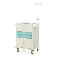 Тележки медицинские + Столик реанимационный, анестезиологический ЕТ016 (ТМ-009АН-00)