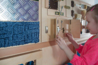 Тактильное оборудование и панели + Тактильно-разивающая панель "Замочки"