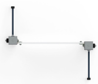 Детские уличные комплексы + Стенка для лазанья тип 1 - СО 1.20.04-01 (зеленый принт)