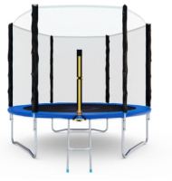 Батуты + Батут с сеткой DFC PELPO 8ft с лестницей, BLUE