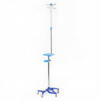 Штативы медицинские + Инфузионная стойка-штатив с ручкой и столиком для аппаратуры МЕТ F01
