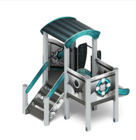 Детские горки + Катерок (Лагуна) - ДИК 1.03.3.01-12 - Игровой комплекс H=750