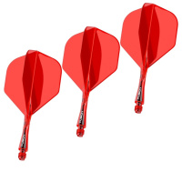 Аксессуары для игры в дартс + Литые оперения с хвостовиками Winmau Fusion Short Red (красные)