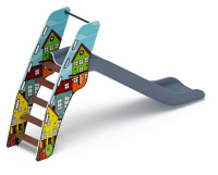 Детские горки + Горка пластиковая - ИО 42.01.01-05 - (серый скат) H=1200 (Город)