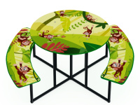 Скамейки и столики + Столик детский МФ 04-301