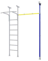Шведские стенки + Стойка распорная со связью Romana Dop5 (6.17.00-44) синяя слива