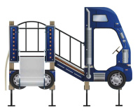 Детские уличные комплексы + Детский игровой комплекс «Грузовичок» H=750 ДИК 05-1102