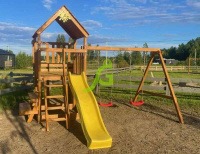 Детские уличные комплексы + Детская площадка IgraGrad Крафт Pro 3 (скат 2,2)
