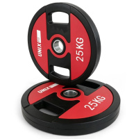 Диски для штанг и гантелей + Диск уретановый c хватом UNIX Fit PRO 25 кг, 51 мм, 1 шт.