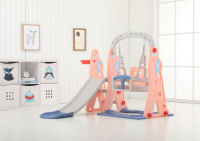 Детские горки + Горка + качели "Космо" PS-035-О оранжевый