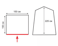 Шатры кемпинговые + Totem палатка душ/туалет Privat (V2) (зеленый)