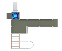 Детские уличные комплексы + Игровой комплекс Забота Космопорт (космос) горка Н 750 ДОВ 20.14.02-01