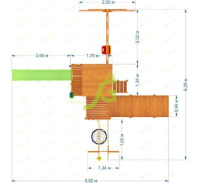 Детские уличные комплексы + Детская площадка IgraGrad Крафт Pro 4 с зимней горкой