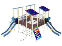 Детские уличные комплексы + ДИК 24-405-ВНК Детский игровой комплекс «Дворик детства» H=1200