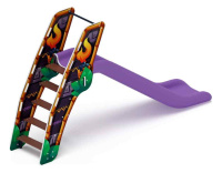 Детские горки + Горка пластиковая - ИО 42.01.01-02 - (сиреневый скат) H=1200 (Майя)