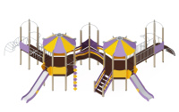 Детские уличные комплексы + Детский игровой комплекс Шапито ДИК 35-003