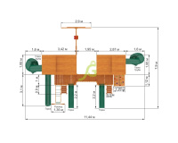 Детские уличные комплексы + Детская площадка IgraGrad Домик 7