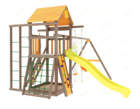 Детские уличные комплексы + Детская площадка IgraGrad Панда Фани Fort с сеткой