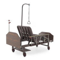 Кровати функциональные + Кровать механическая Med-Mos Е-8 (MM-2024Н-02) (2 функции) ЛДСП с полкой и обеденным столиком