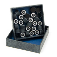 Многослойные + Наклейка для кия "Kamui Clear Black" (S) 13 мм