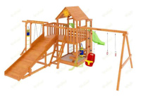 Детские уличные комплексы + Детская площадка IgraGrad Крафт Pro 4 с зимней горкой