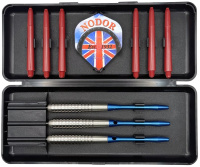 Дротики + Набор дротиков Nodor Hell-Fire steeltip 34gr и аксессуаров (профессиональный уровень)