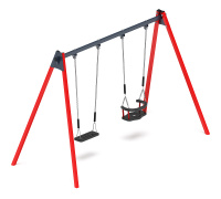 Качели для детских площадок + Качели двойные М2 - ИО 12.М.01.02.03-01