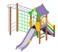 Детские уличные комплексы + Детский игровой комплекс «Теремок» H=1200 ДИК 34-001