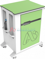 Тумбы медицинские + ТМП-02.6 2-х сторонняя без столика пластик