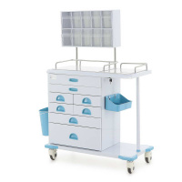 Тележки медицинские + Столик реанимационный, анестезиологический AT003 (ТМ-011АН-00)