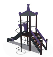 Детские уличные комплексы + Игровой комплекс серии Лагуна Н-1200 ДИО 07040