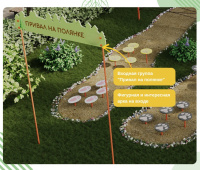 Детские уличные площадки для ДОУ + Площадка "Привал на полянке". Комплект 4