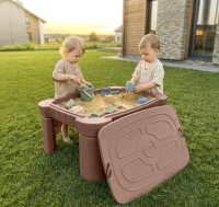 Игровое развивающее оборудование + Песочница UNIX Kids Table / стол с крышкой 96 х 66 см