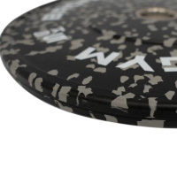 Диски для штанг и гантелей + Диск бамперный BRONZE GYM камуфляж серый 5 кг