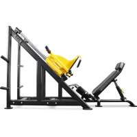 Тренажеры силовые нагружаемые дисками + BRONZE GYM PL-1717 Жим ногами под углом 45 градусов