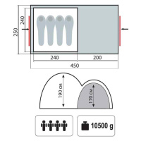  Палатки универсальные + Tramp палатка Sphinx 4 V2, зеленый