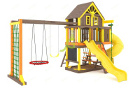 Детские уличные комплексы + Детская площадка IgraGrad Шато с трубой (Домик) мод.2