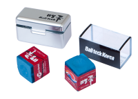 Мел "Ball teck PRO II" (2 шт, в серебристой металлической коробке) синий