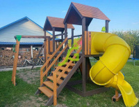 Детские уличные комплексы + Детская площадка IgraGrad Комбо с трубой