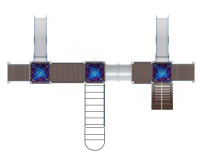 Детские уличные комплексы + Детский игровой комплекс «Космопорт» H=1200 ДИК 31-1411 (Космос)