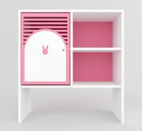 Детские шкафчики и стеллажи + Стеллаж детский «Город цветов» 4-х секционный