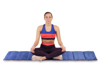 Коврики и маты + Коврик гимнастический INDIGO, SM-042-OBL, полиэстер, стенофон, оранжево-синий