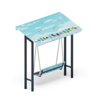 Детские спортивные комплексы для дачи + Качели-диван с навесом (Коты) - МФ 43.01.02-01