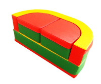 Мягкие модули + Набор игровой мебели «Солнце», трансформер