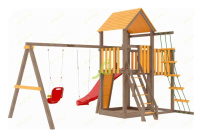 Детские уличные комплексы + Детская площадка IgraGrad Панда Фани с балконом