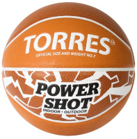 Баскетбольные мячи + Мяч баскетбольный TORRES Power Shot B32087, размер 7